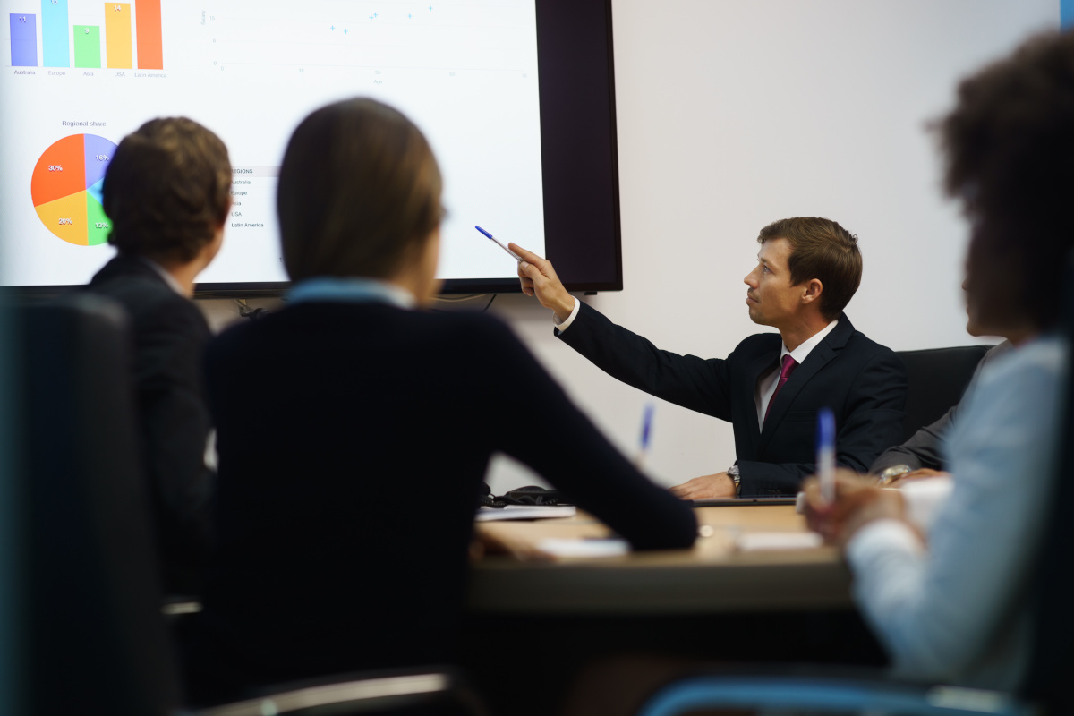 Businessman having a meeting